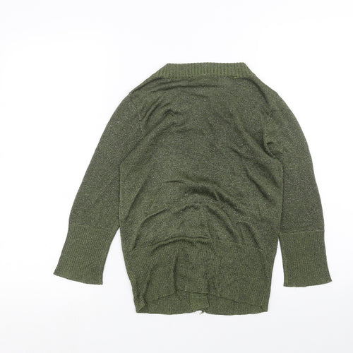 Zara Womens Green   Cardigan Jumper Size M