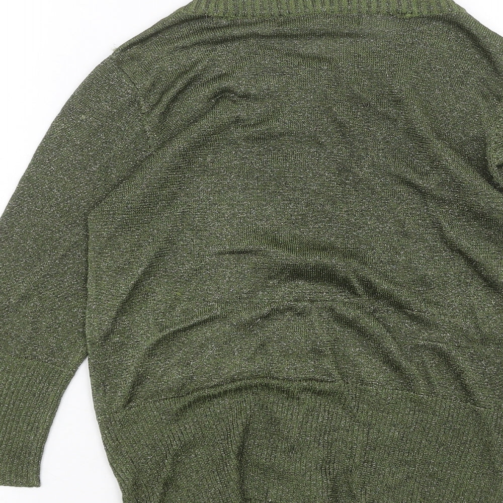 Zara Womens Green   Cardigan Jumper Size M