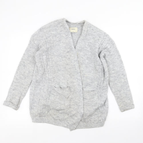 Papaya Womens Grey   Cardigan Jumper Size S