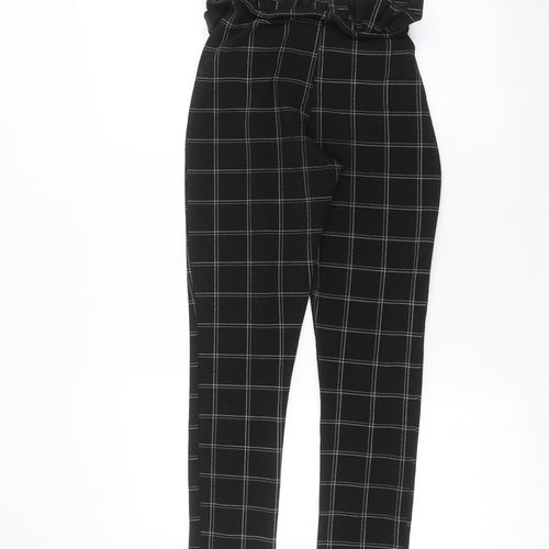 PRETTYLITTLETHING Womens Black   Trousers  Size 8 L25 in