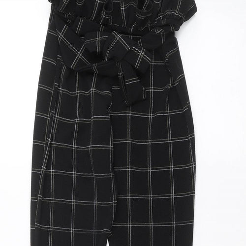PRETTYLITTLETHING Womens Black   Trousers  Size 8 L25 in