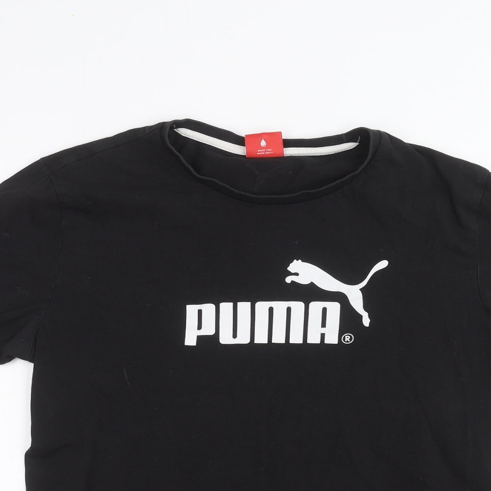 PUMA Mens Black    T-Shirt Size S