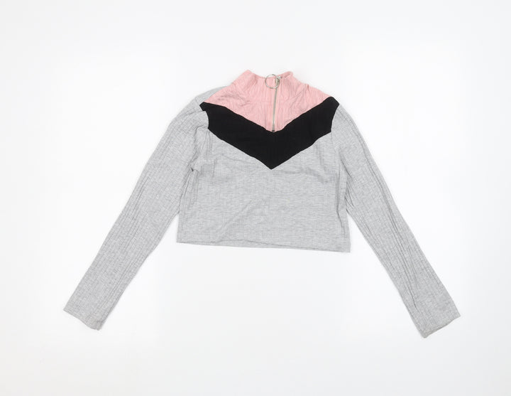 Select Girls Grey Basic T-Shirt Size 9 Years