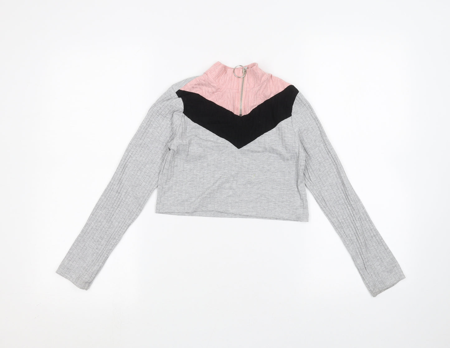 Select Girls Grey   Basic T-Shirt Size 9 Years