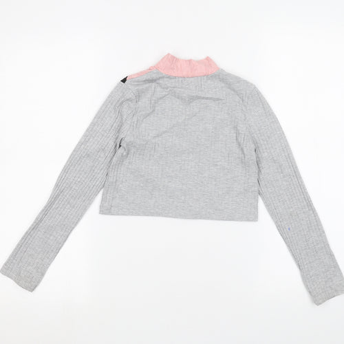 Select Girls Grey   Basic T-Shirt Size 9 Years