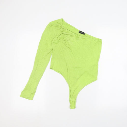 PRETTYLITTLETHING Womens Green   Bodysuit One-Piece Size 12