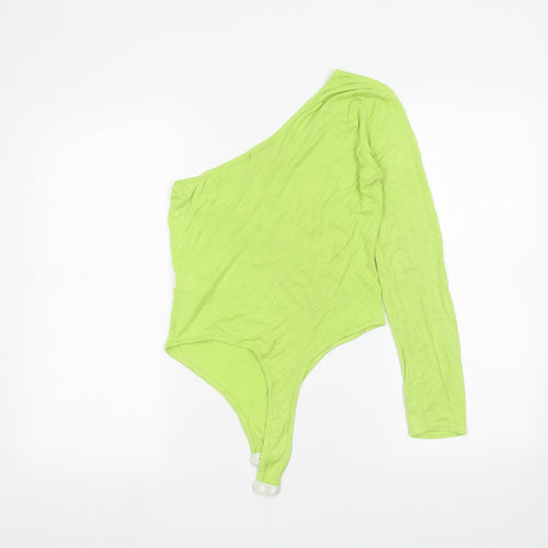 PRETTYLITTLETHING Womens Green   Bodysuit One-Piece Size 12