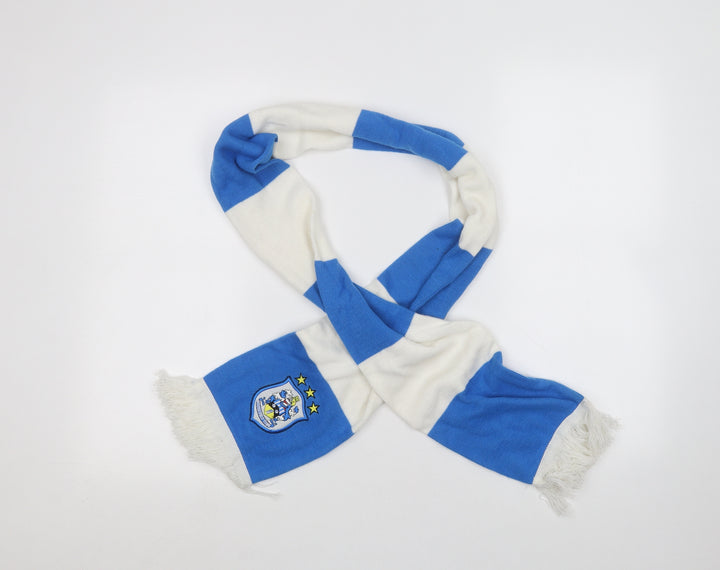 Huddersfield Town Mens White Striped  Scarf  One Size  - huddersfield town fc