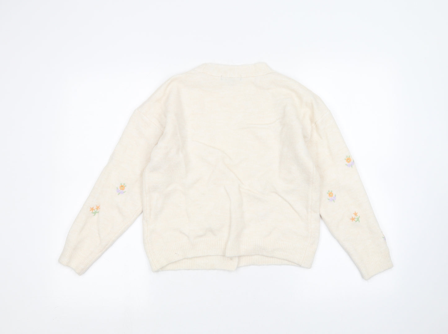 Primark Womens White   Cardigan Jumper Size 6