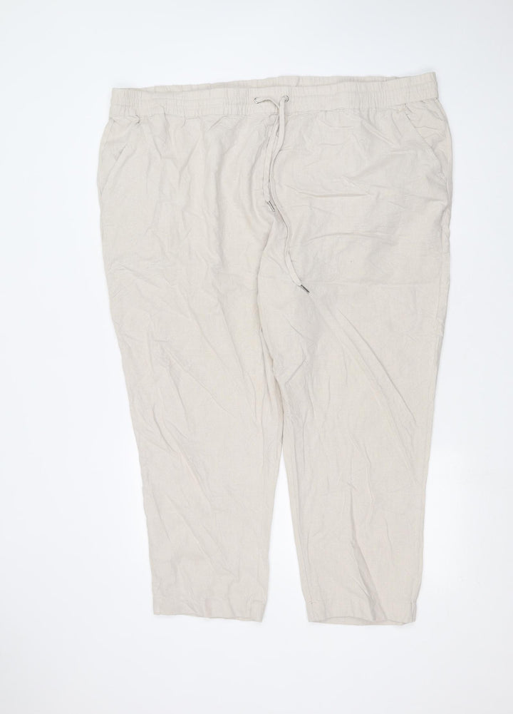 Studio Womens White Trousers Size 24 L26 in