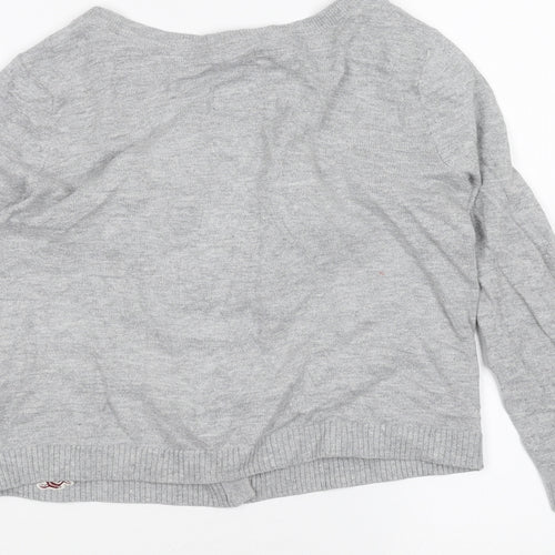Hollister Womens Grey   Cardigan Jumper Size M