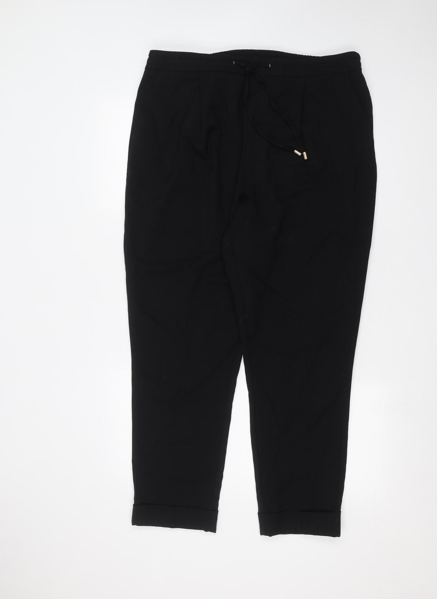 F&F Womens Black   Trousers  Size 18 L25 in