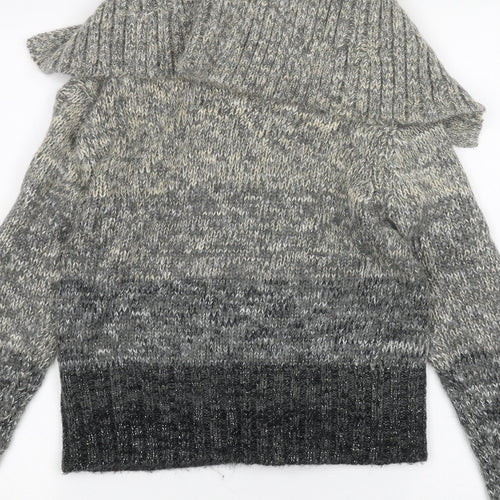 Select Womens Grey   Cardigan Jumper Size S