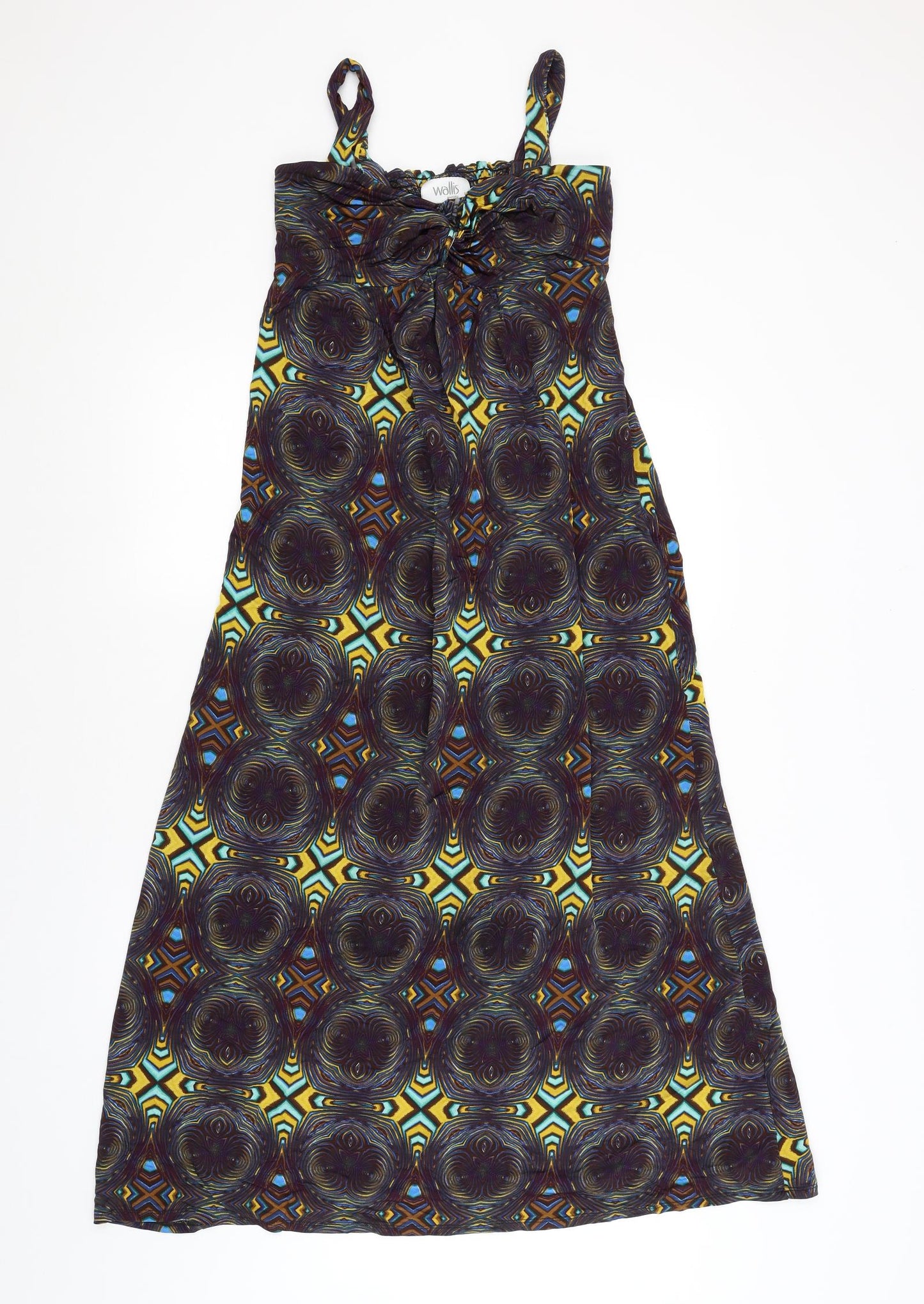 Wallis Womens Multicoloured Argyle/Diamond  Slip Dress  Size 10