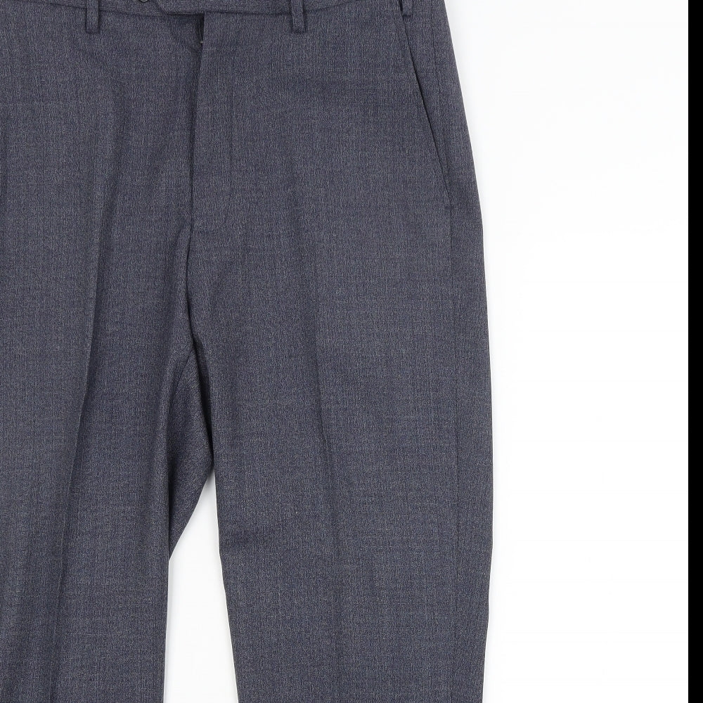 M&S Mens Blue   Trousers  Size 34 in L29 in