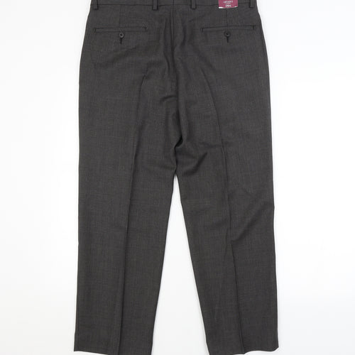 M&S Mens Grey   Trousers  Size 34 in L29 in