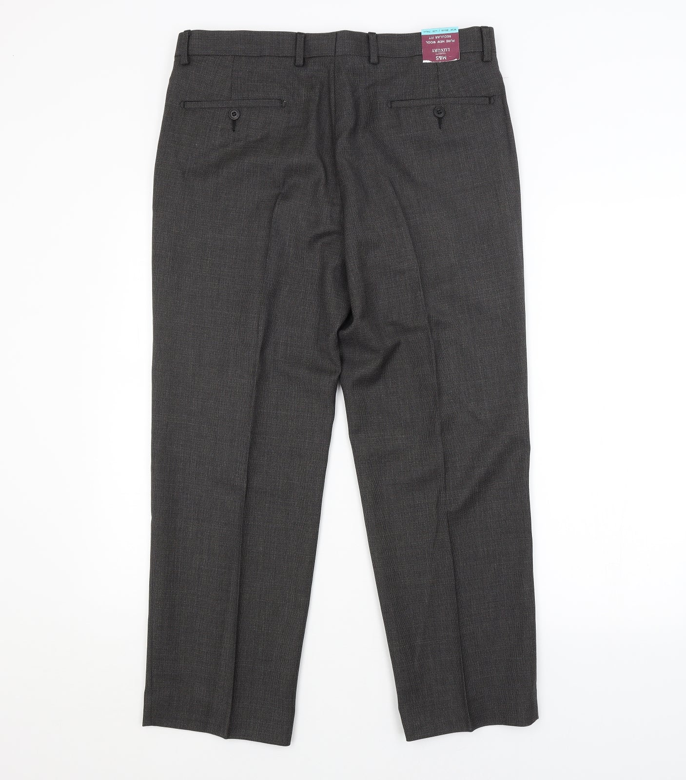 M&S Mens Grey   Trousers  Size 34 in L29 in