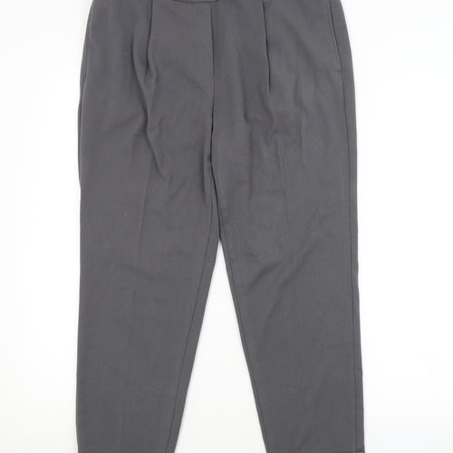 M&S Womens Grey   Trousers  Size 10 L25 in