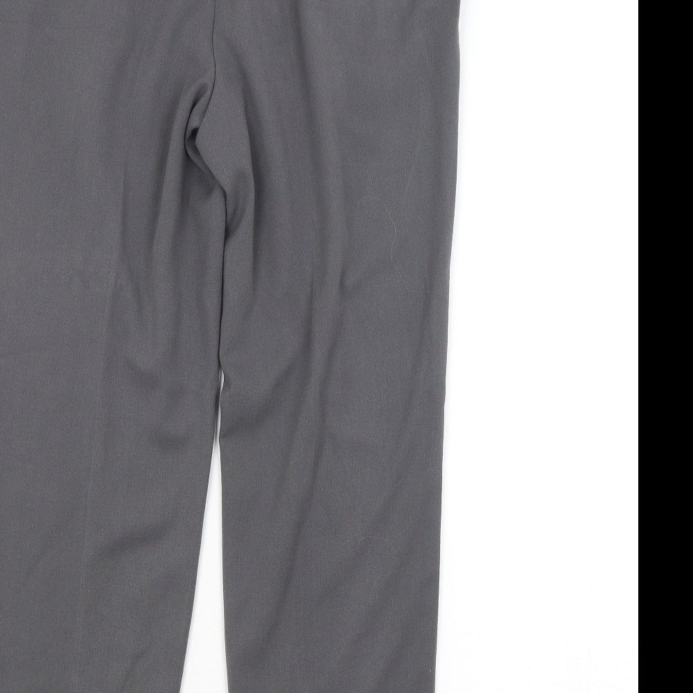 M&S Womens Grey   Trousers  Size 10 L25 in