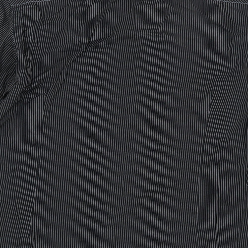 NEXT Mens Black Striped   Button-Up Size S