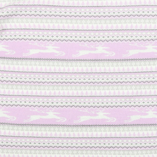 ISLE Womens Pink Argyle/Diamond  Pullover Jumper Size 18
