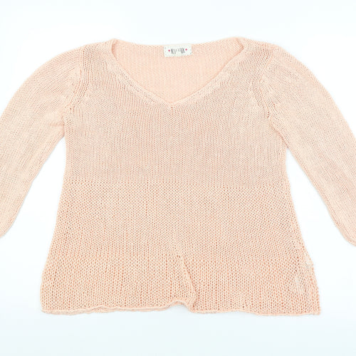 New Look Womens Pink   Pullover Jumper Size 6
