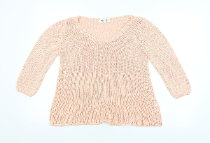 New Look Womens Pink   Pullover Jumper Size 6