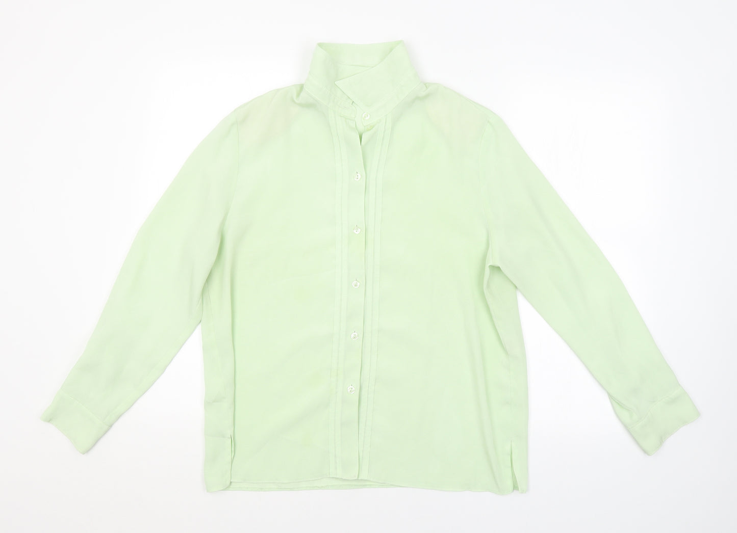 Preworn Womens Green   Basic Button-Up Size 16