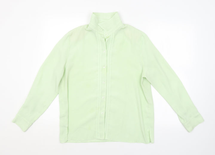 Preworn Womens Green   Basic Button-Up Size 16