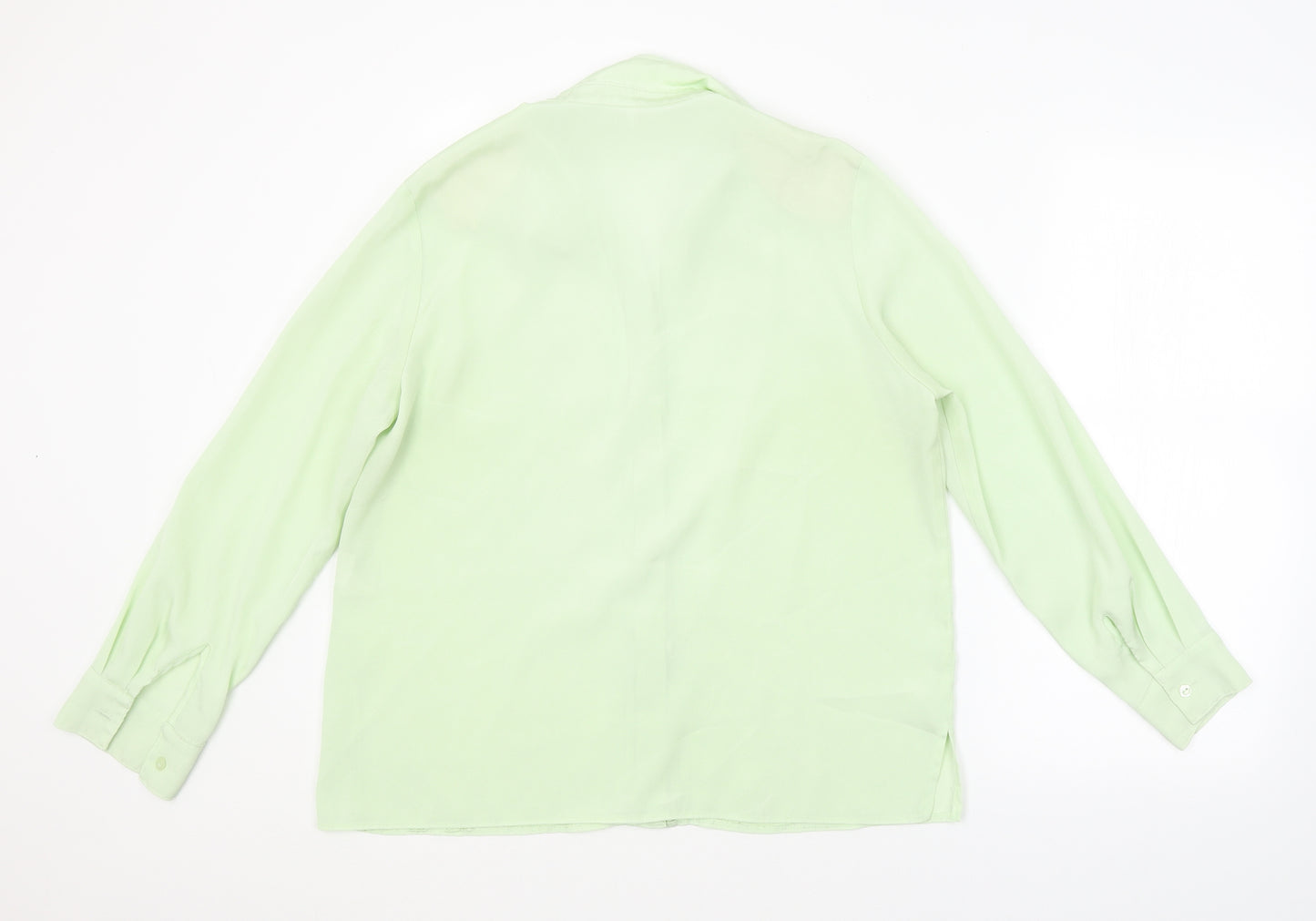 Preworn Womens Green   Basic Button-Up Size 16