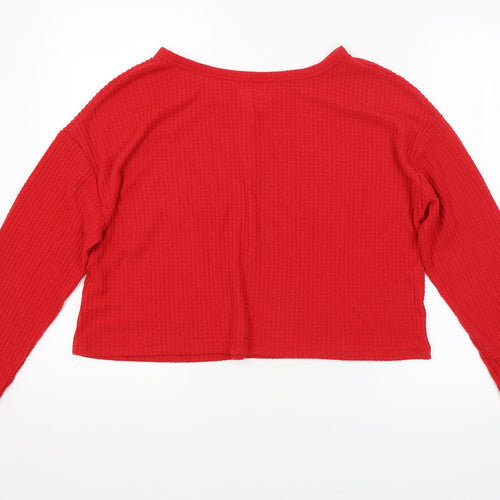 Primark Womens Red   Pullover Jumper Size 12