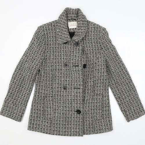 YAZZ Womens Grey   Pea Coat Coat Size 12
