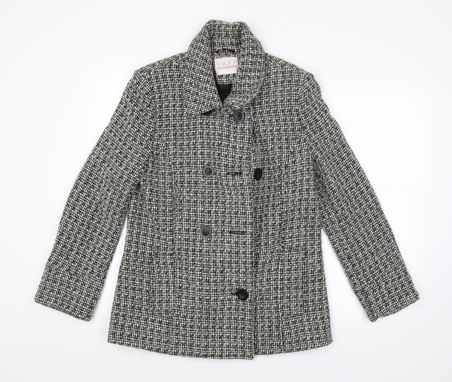 YAZZ Womens Grey   Pea Coat Coat Size 12