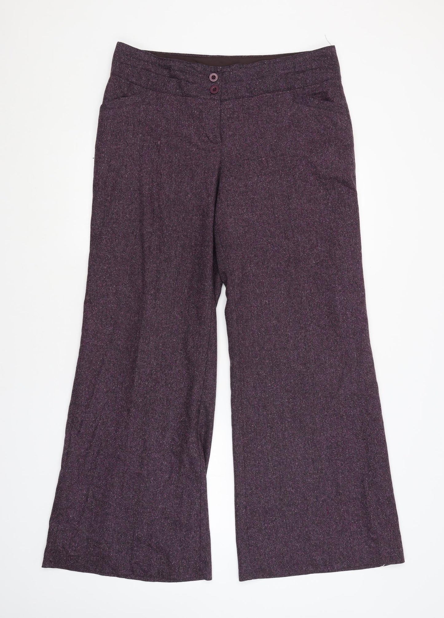 Monsoon Womens Purple   Trousers  Size 16 L30 in
