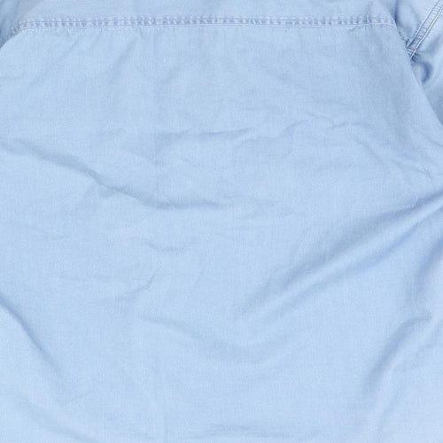 Genesis Mens Blue    Button-Up Size M