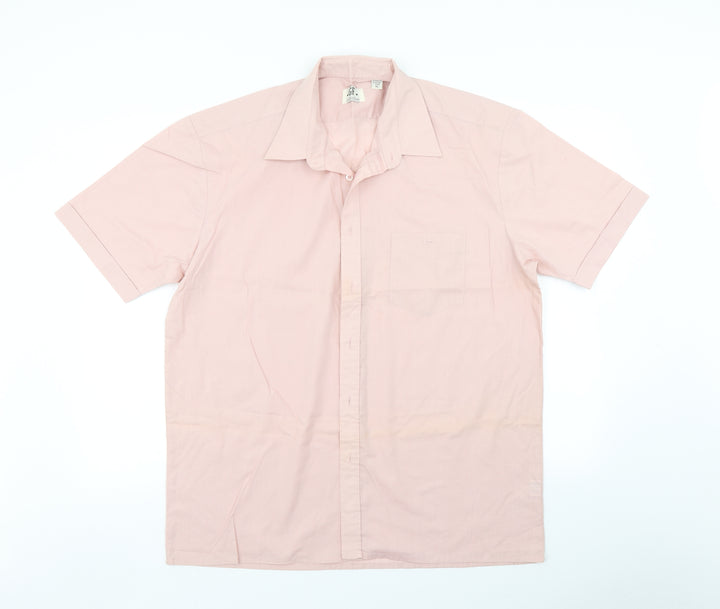 GF Collection Mens Pink Button-Up Size XL