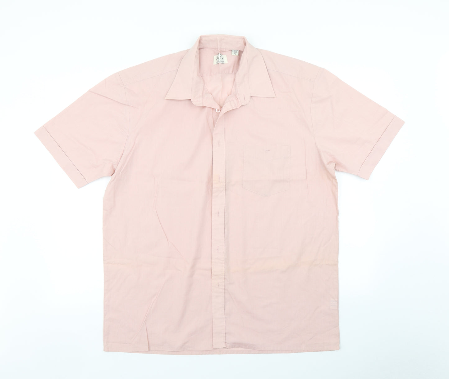 GF Collection Mens Pink    Button-Up Size XL