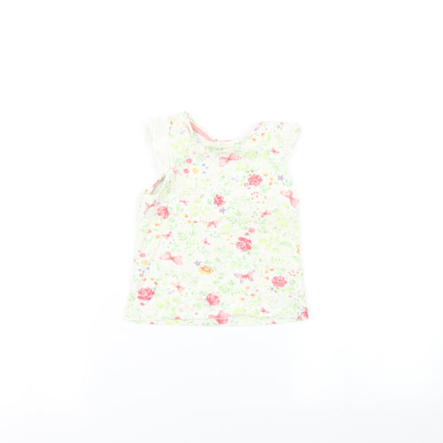 Mothercare  Multicoloured Floral  Basic T-Shirt Size 18-24 Months