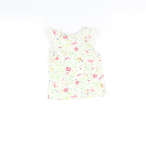 Mothercare  Multicoloured Floral  Basic T-Shirt Size 18-24 Months
