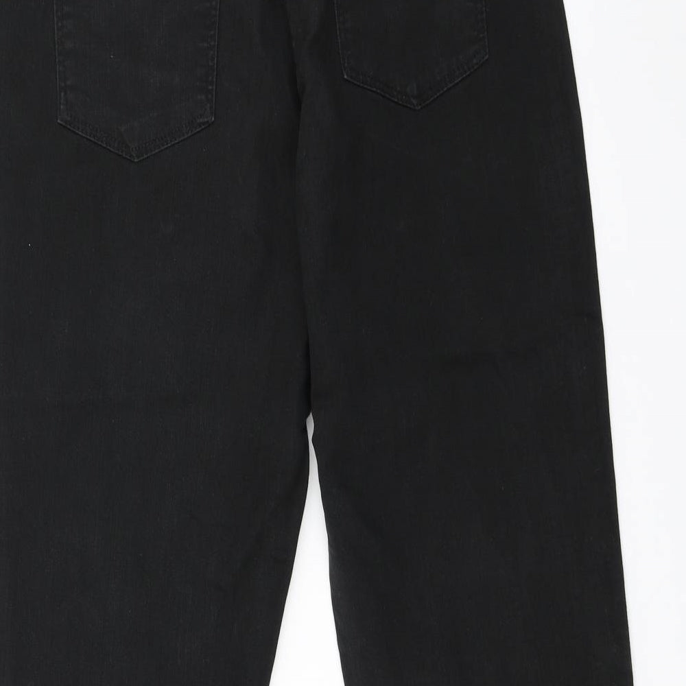 Anthology Womens Black   Straight Jeans Size 16 L29 in