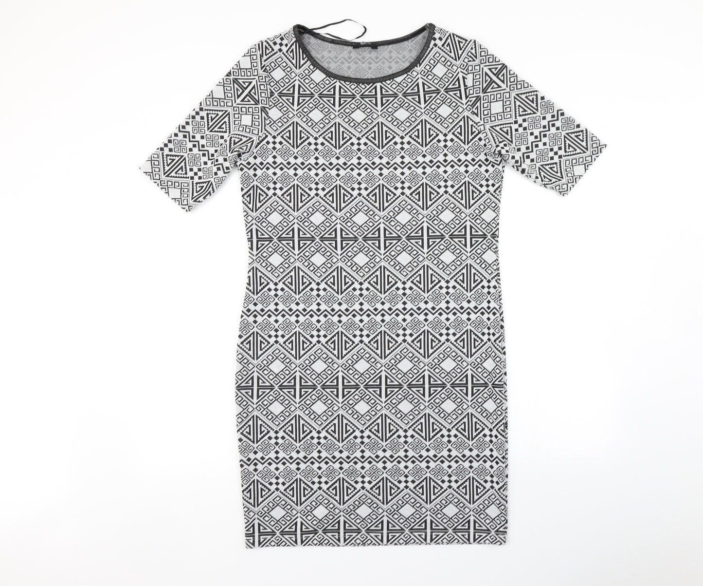 George Womens Grey Geometric  Bodycon  Size 14
