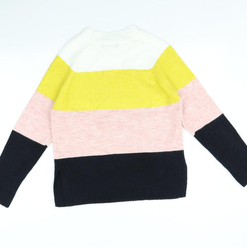 F&F Womens Multicoloured Striped  Pullover Jumper Size 10