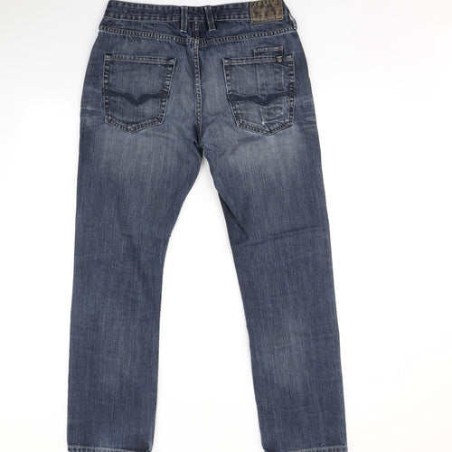 GUESS Mens Blue   Tapered Jeans Size 33 in L31 in