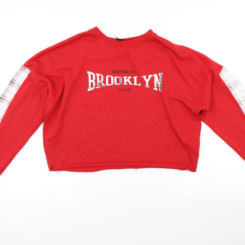 New Look Girls Red   Pullover Jumper Size 14-15 Years  - Brooklyn