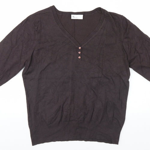 BHS Womens Brown   Pullover Jumper Size 14