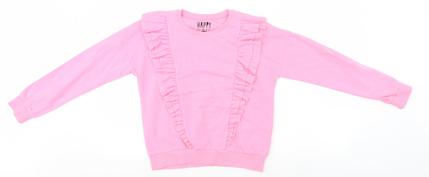 F&F Girls Pink   Pullover Jumper Size 11-12 Years