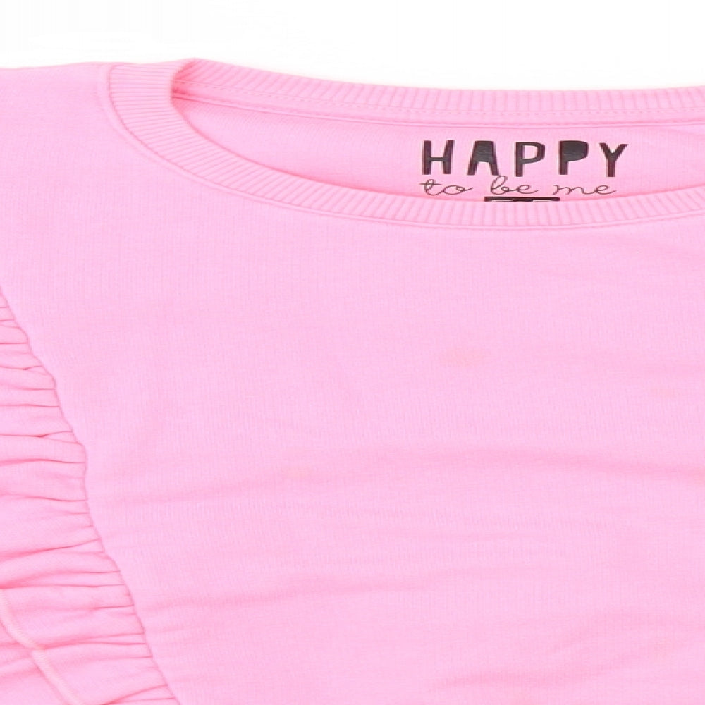 F&F Girls Pink   Pullover Jumper Size 11-12 Years