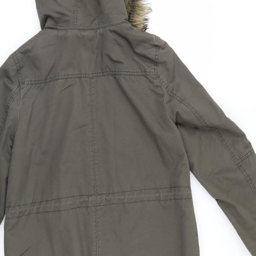 Divided Womens Brown   Jacket Coat Size 8