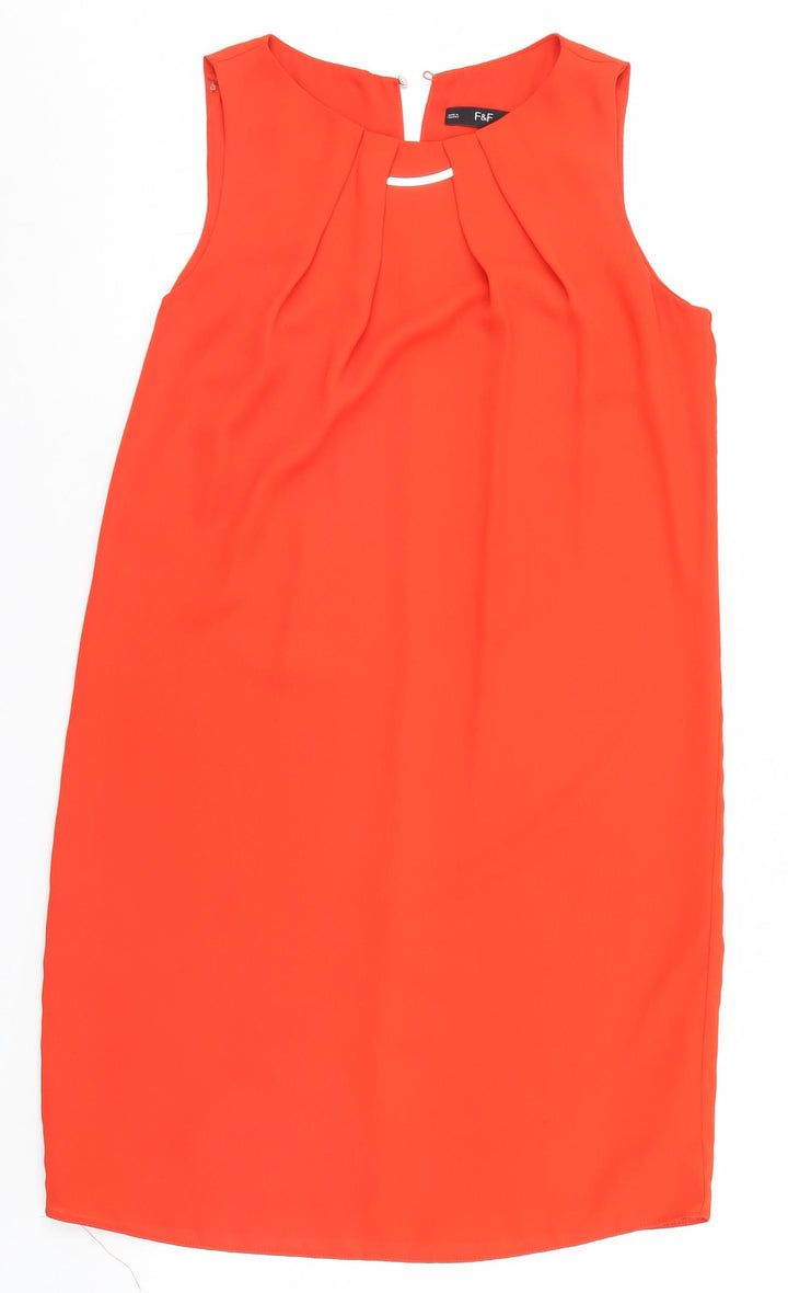 F&F Womens Orange Basic Blouse Size 6