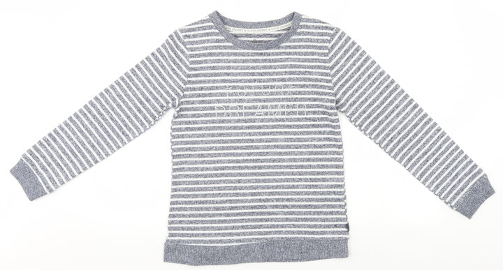Love to lounge Womens Grey Striped  Pullover Jumper Size 6  - Future Dreamer